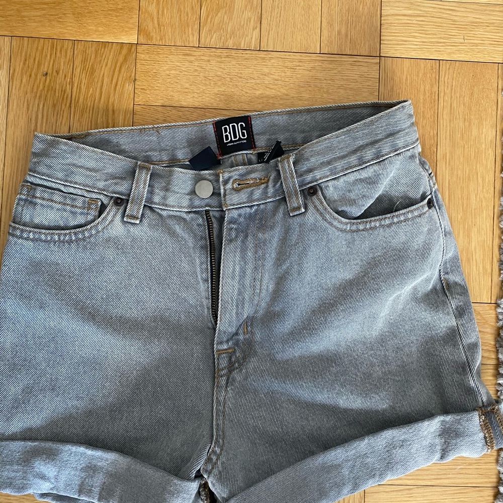 BDG grey jean shorts